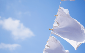 Washing On Line Blue Sky