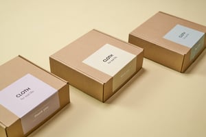 Corrugated Mailing Carton + Label